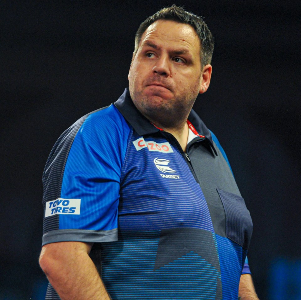 Adrian Lewis at the PDC World Darts Championship.