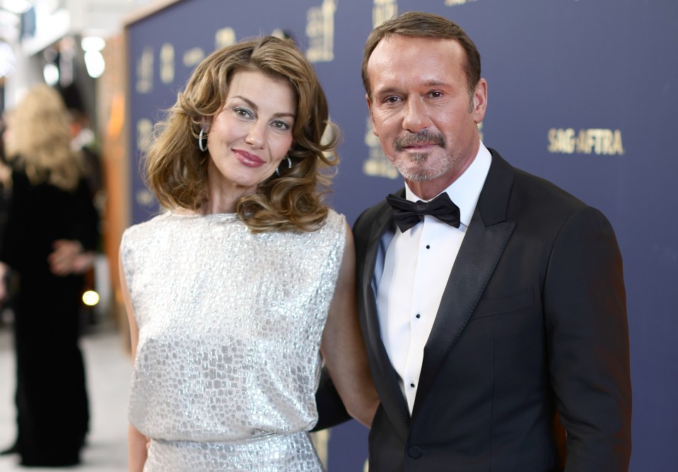 Faith Hill and Tim McGraw at the 28th Screen Actors Guild Awards.