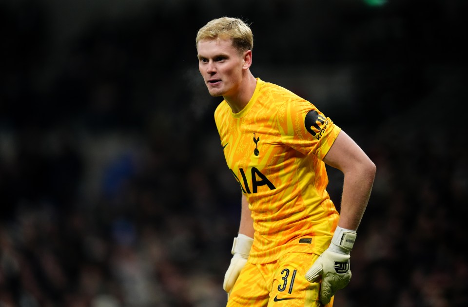 Antonin Kinsky, Tottenham Hotspur goalkeeper.