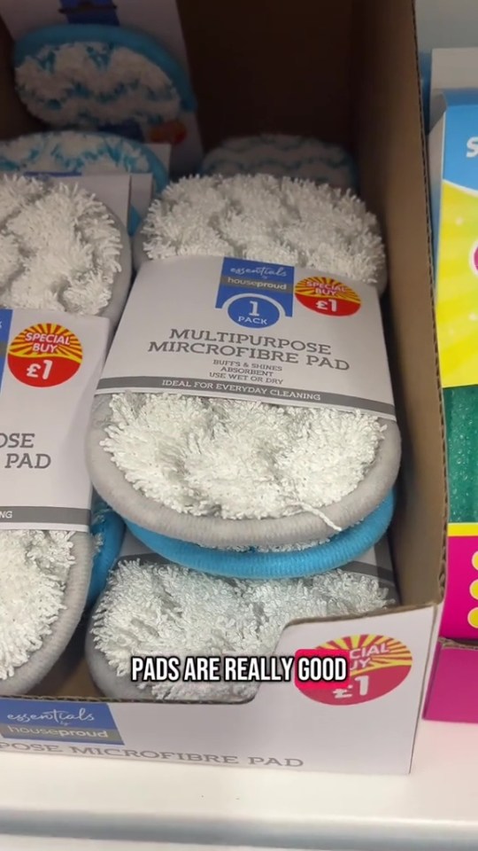 Multipurpose microfiber pads for £1.