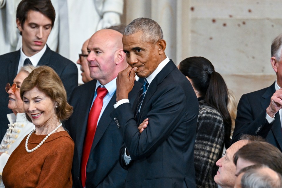 Barack Obama at a presidential inauguration.