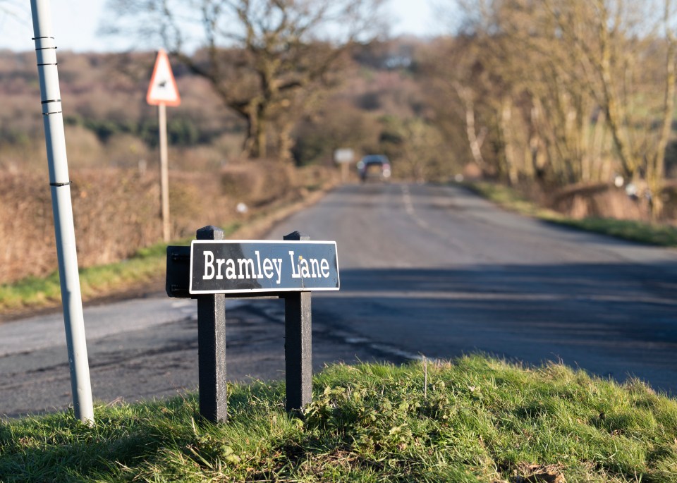 Bramley Lane street sign.