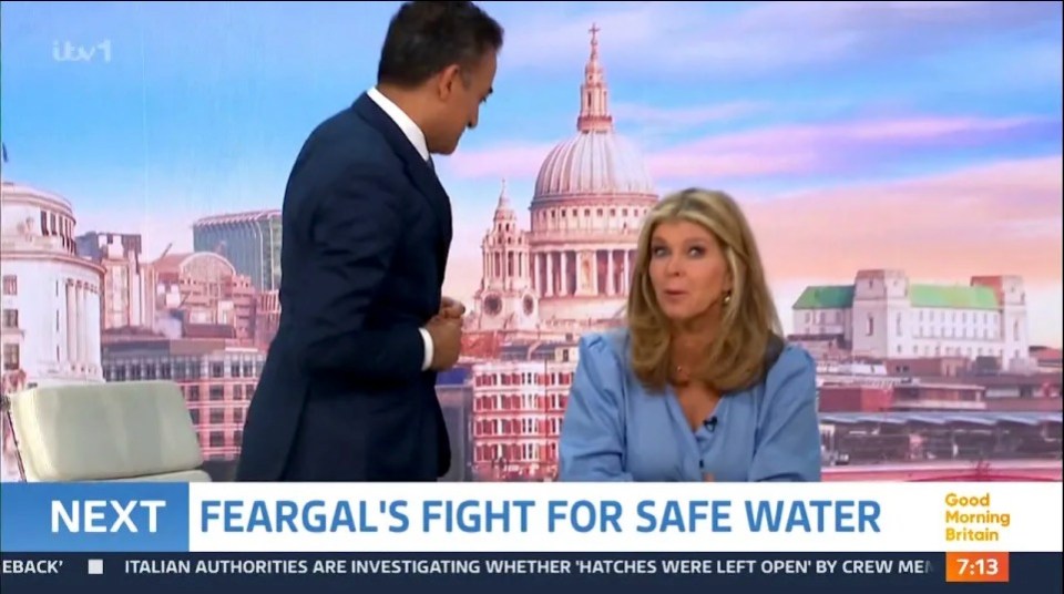 Adil Ray walks off the Good Morning Britain set after a remark from Kate Garraway.