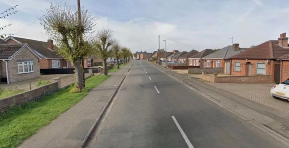 Residential street scene.