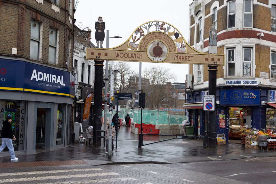 Woolwich Market entrance.