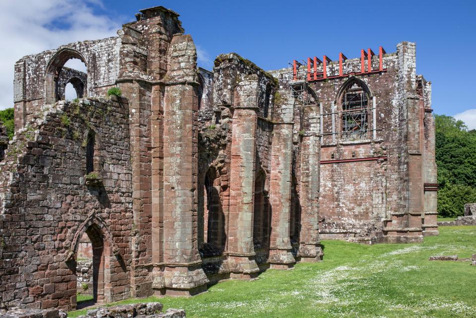 Ruins of Furness Abbey in Cumbria, UK.