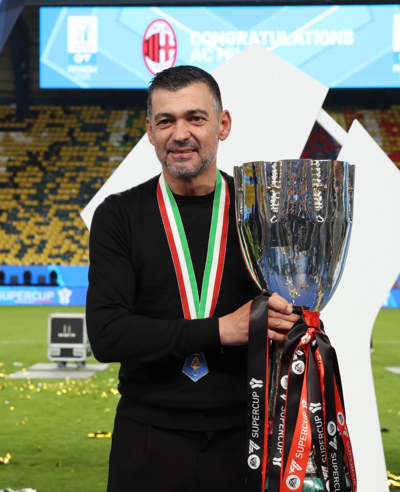 Sergio Conceicao guided AC Milan to Supercoppa Italiana glory in only his second match in charge of