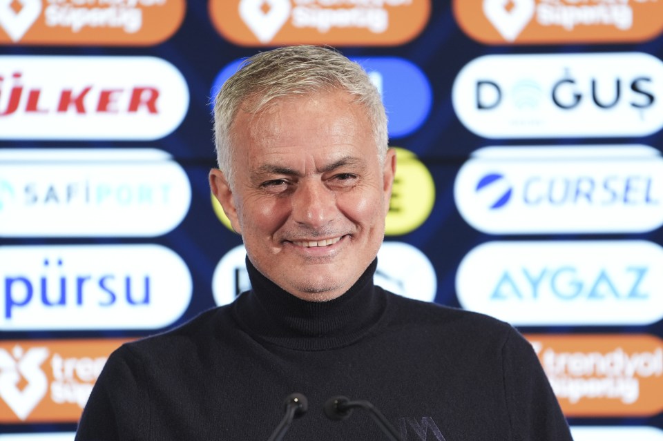 José Mourinho at a press conference.