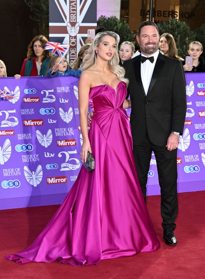 Helen Flanagan and Robbie Talbot at the Pride of Britain Awards.