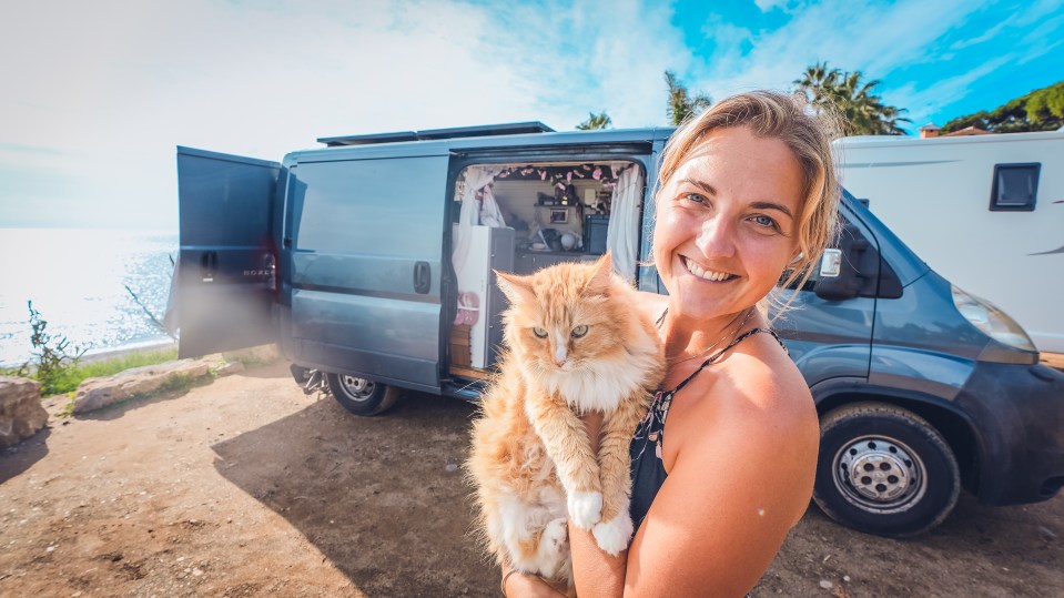 I was sick of paying £1.7k rent – so I divorced my husband & quit my job, to live in a van that only costs £415, , Images supplied by @ThereseEriksson