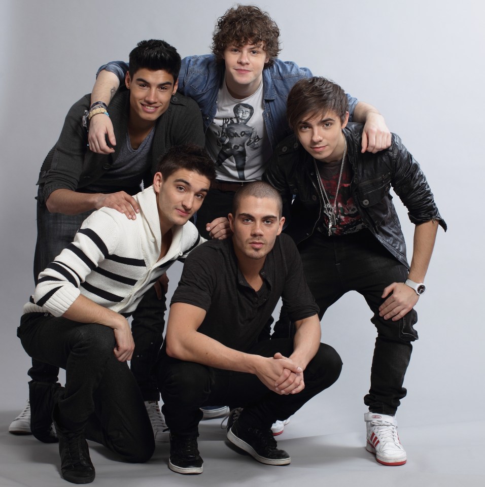 Portrait of the boy band The Wanted.