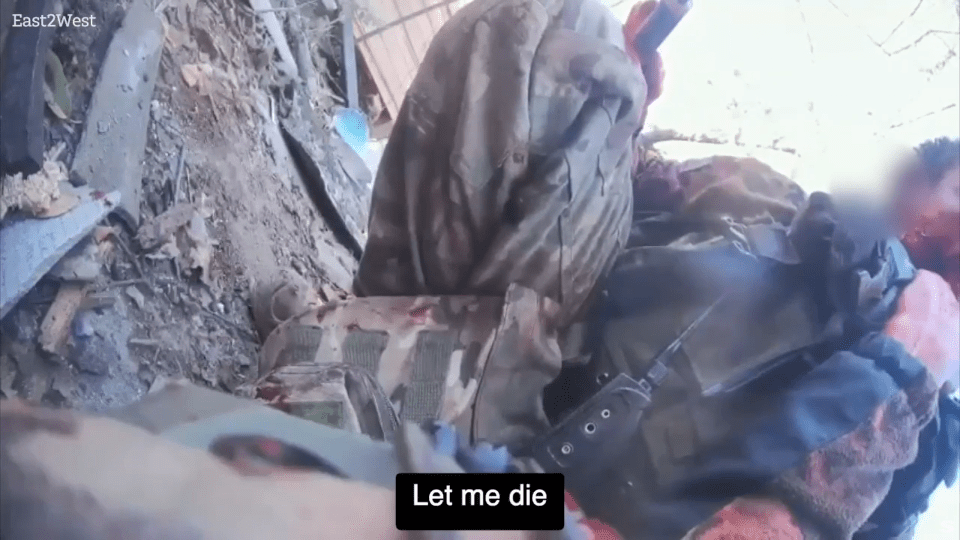 The Ukrainian fighter realised he was defeated and asked to be left alone to die