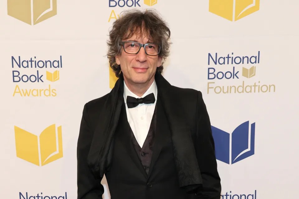 Neil Gaiman at the National Book Awards.