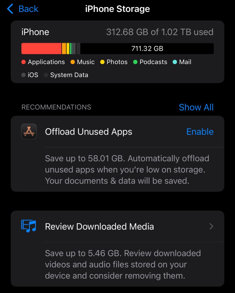 Ensure your iPhone has plenty of free storage space – if it gets too low, performance can drop