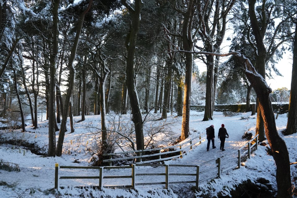 Walkers in the Pentland Hills, Balerno, Edinburgh on Friday