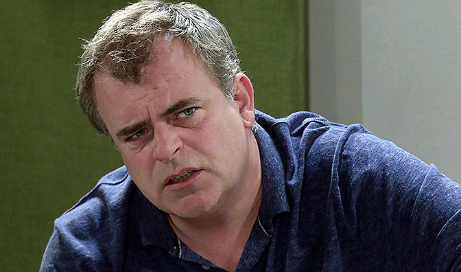 Simon Gregson as Steve McDonald in Coronation Street.