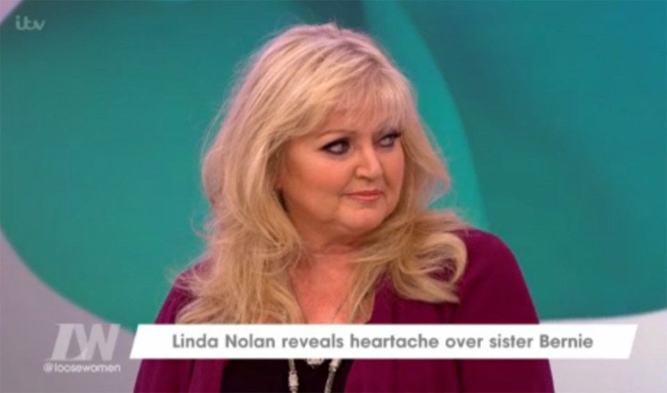 Linda Nolan discussing the death of her sister Bernie.