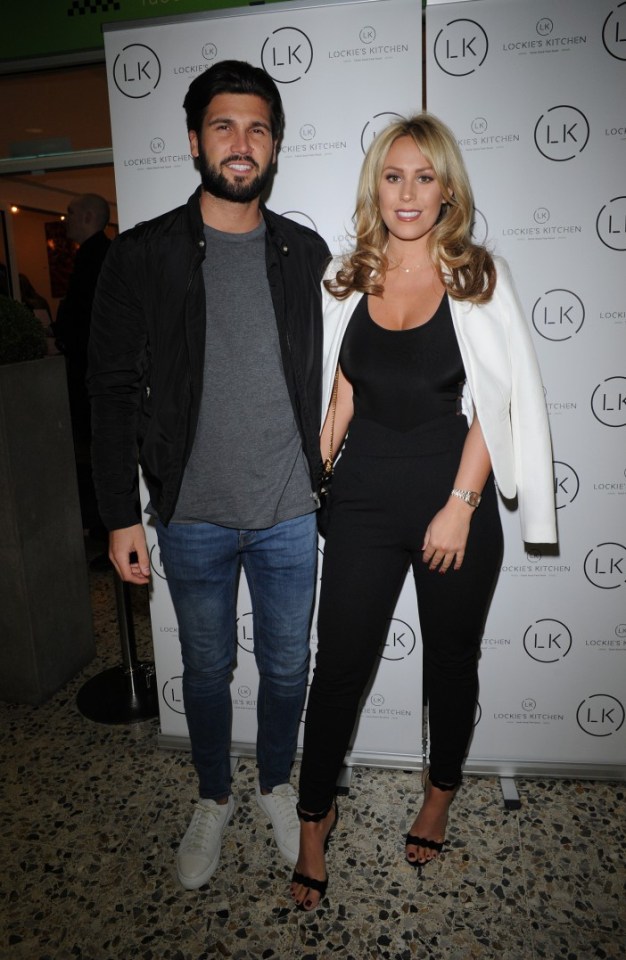 Dan Edgar and Kate Wright are seen arriving at the opening of James Locks 'Lockies Kitchen' in Romford.