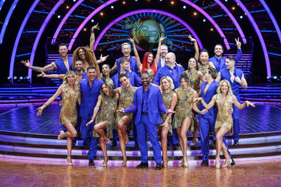 Group photo of the Strictly Come Dancing Live Tour 2025 cast.