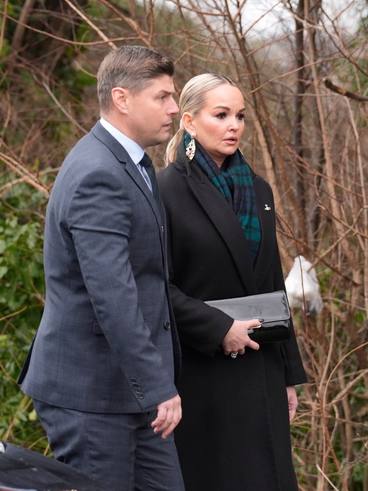 Jennifer Ellison at The Vivienne's funeral.