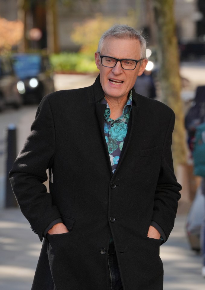 Jeremy Vine outside the Royal Courts of Justice.