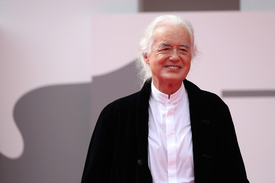 Jimmy Page at the Venice Film Festival.