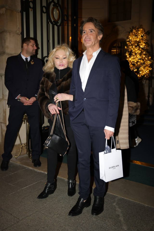 Jocelyn Wildenstein and Lloyd Klein at the Ritz Paris.