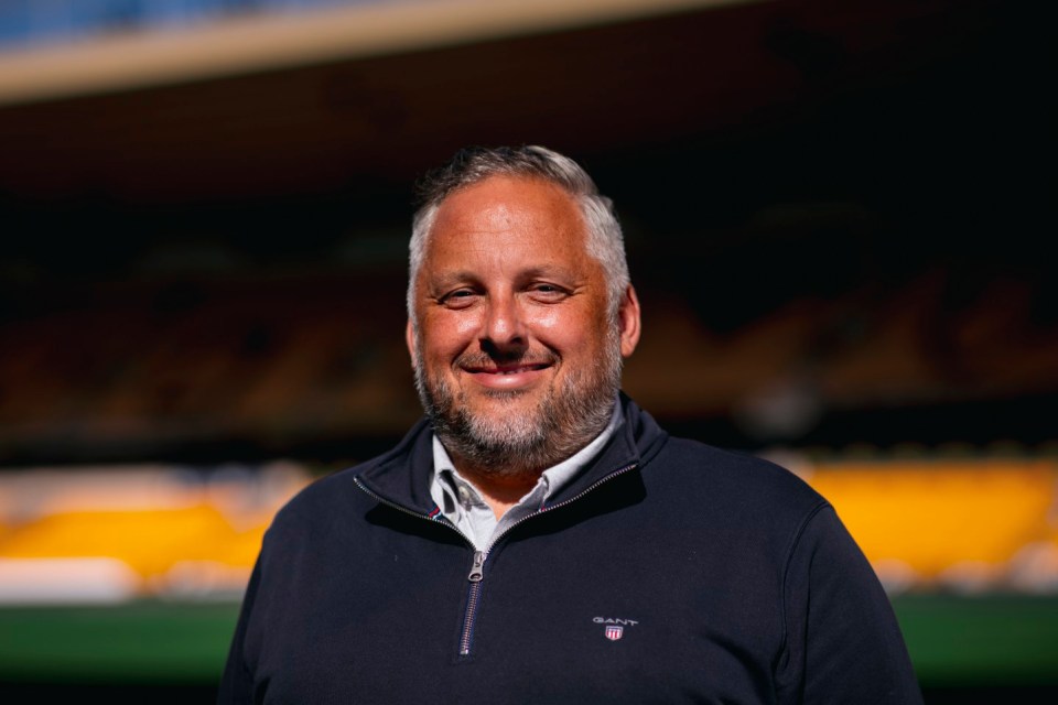 WOLVERHAMPTON, ENGLAND - AUGUST 09: Matt Hobbs, sporting director of Wolverhampton Wanderers poses for a portrait at Molineux on August 09, 2024 in Wolverhampton, England.  (Photo by Jack Thomas - WWFC/Wolves via Getty Images)