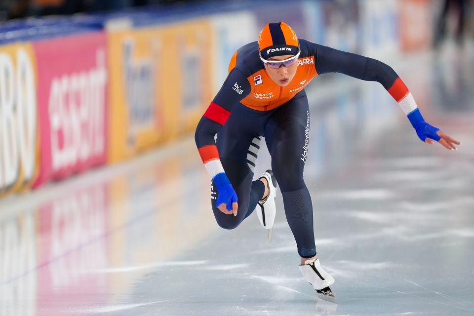 Jutta Leerdam of the Netherlands speed skating.