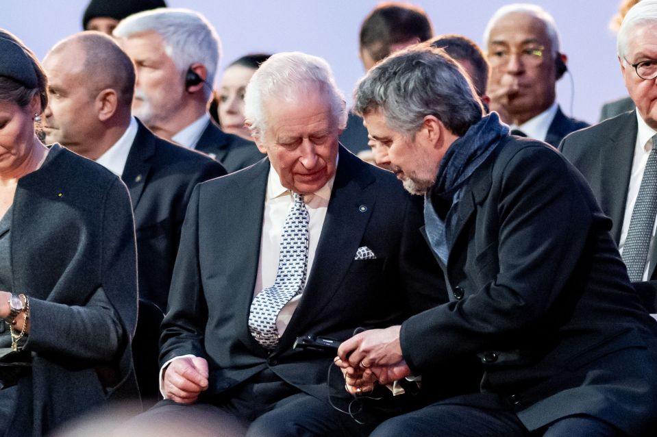 King Charles III at the 80th anniversary commemoration of the Auschwitz liberation.