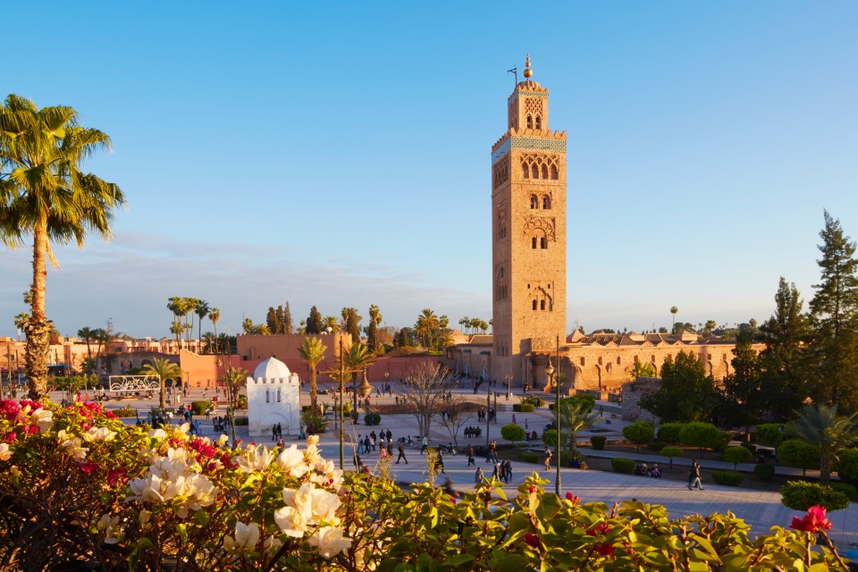 Koutoubia Mosque in Marrakesh, Morocco.