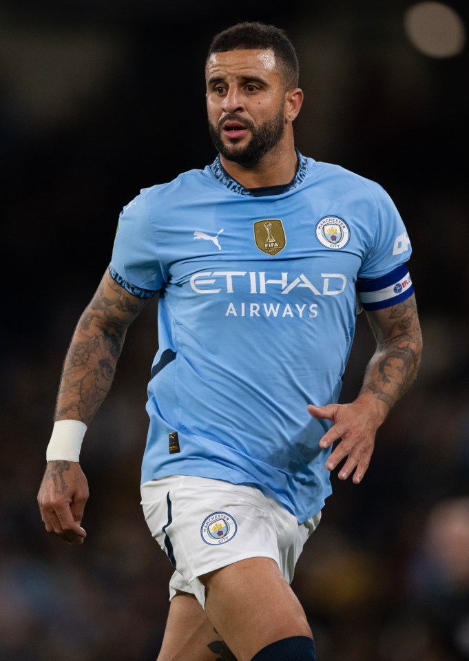 Kyle Walker of Manchester City in action.