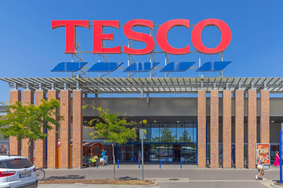 Exterior of a Tesco supermarket in Szeged, Hungary.