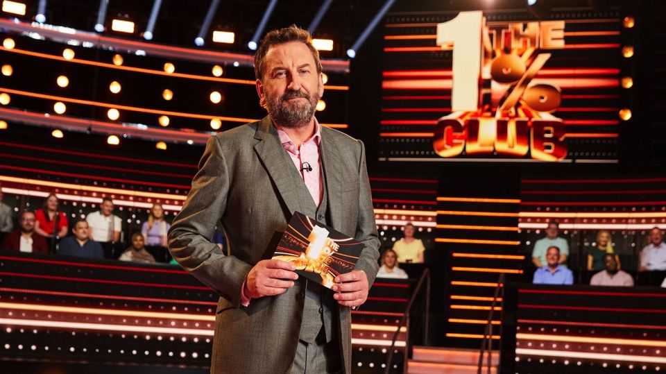 Lee Mack presenting The 1% Club.