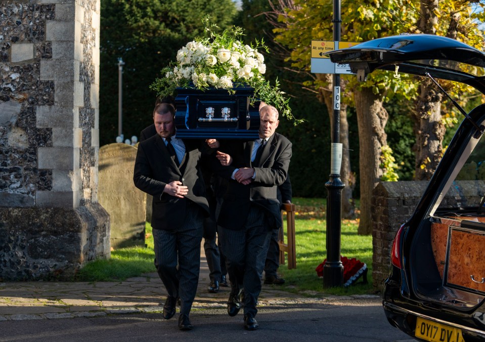 Liam's family and closest friends came together to pay their final respects following the star's death