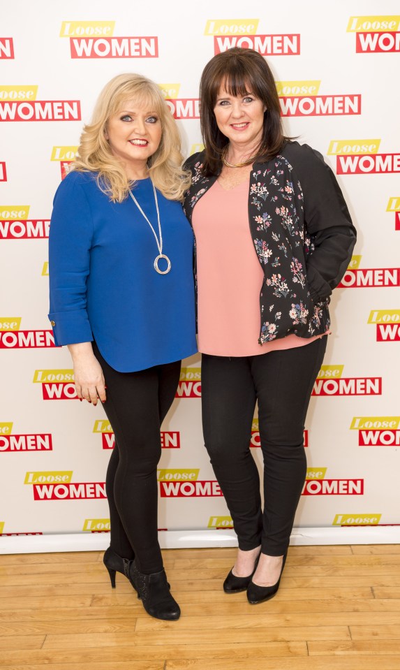 Linda Nolan and Coleen Nolan at the Loose Women TV show.