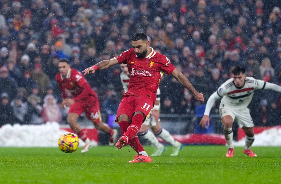 Salah looked to have sealed a Liverpool win from the spot