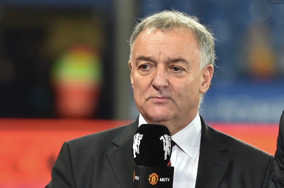 Lou Macari participating in media duties before a Premier League match.