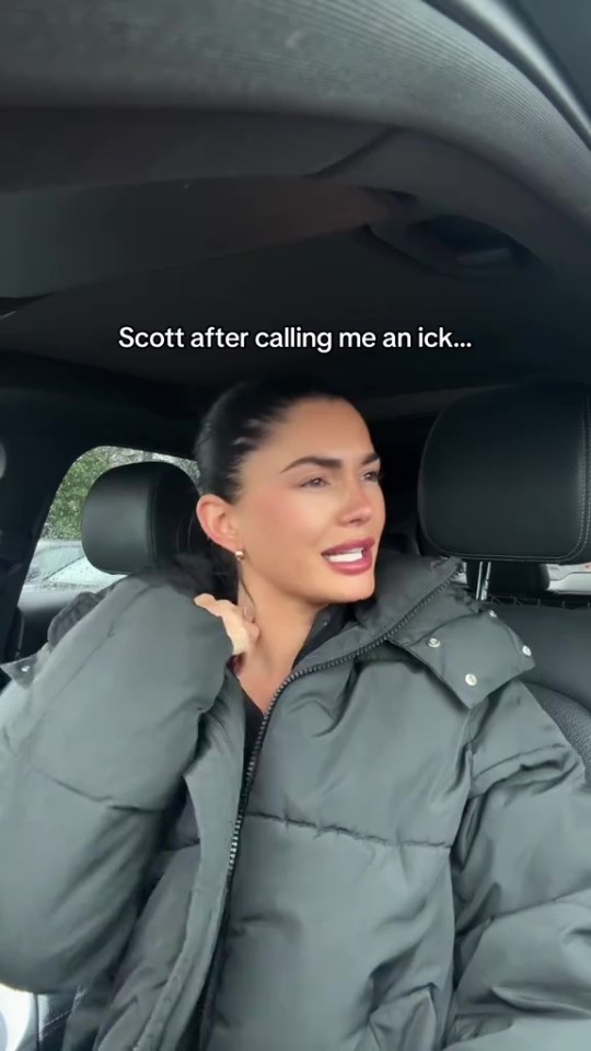 India Reynolds reacting to Scott Thomas calling her "ick" in a TikTok video.