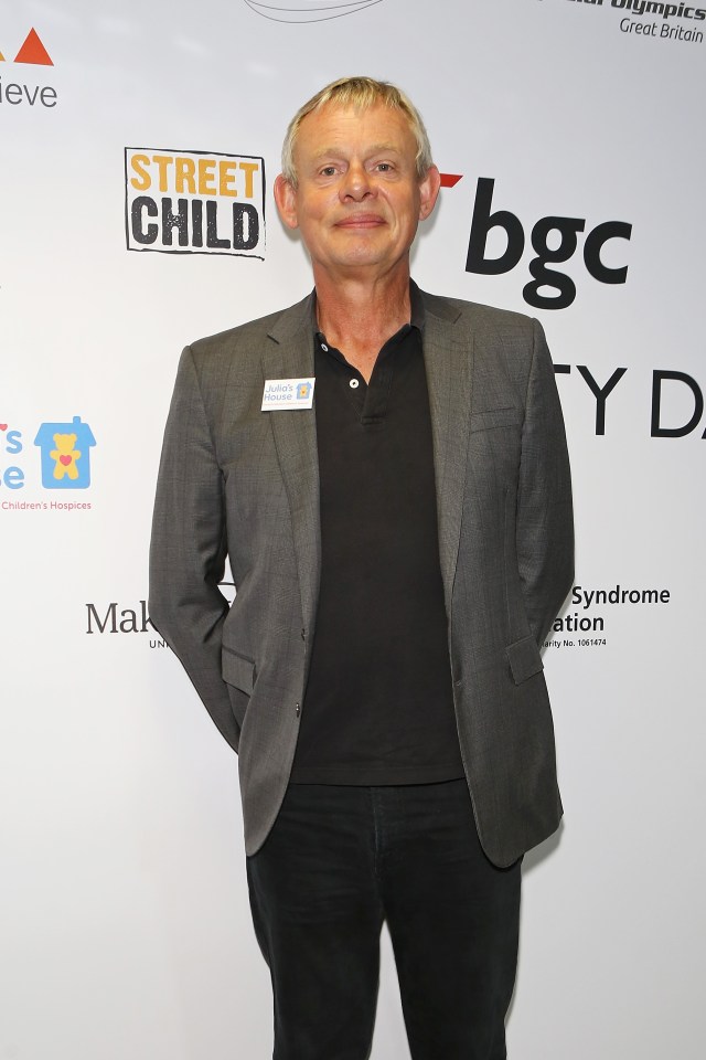 Martin Clunes at a charity event.