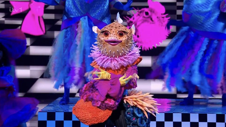 The Pufferfish contestant on The Masked Singer.