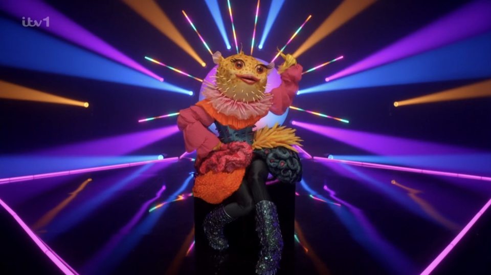 Crab costume from The Masked Singer.