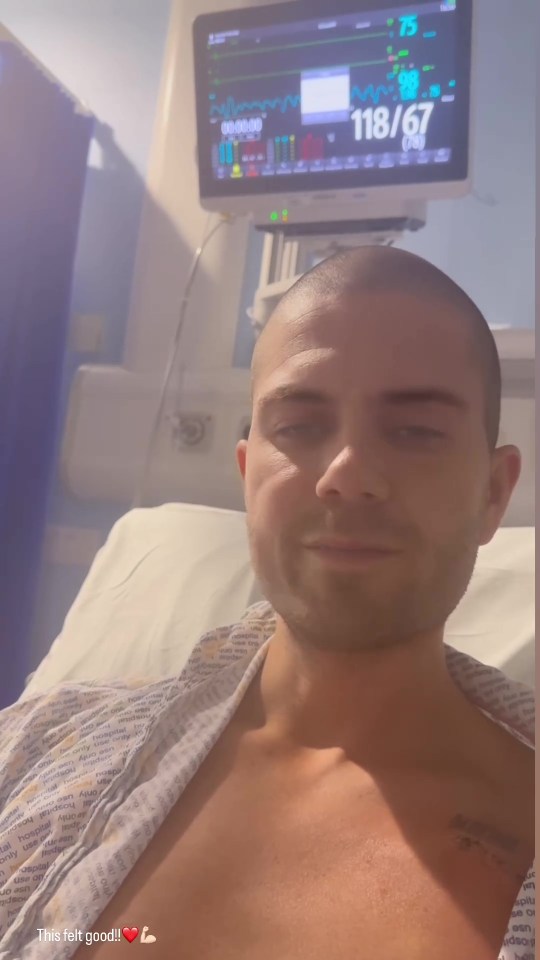 Max George discharged from the hospital.