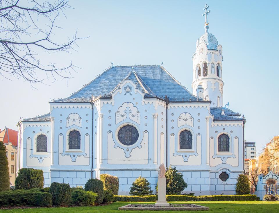 The Blue Church in Bratislava, Slovakia.