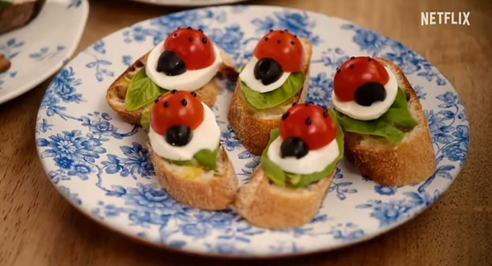 Meghan's ‘Ladybug Caprese Bruschetta’