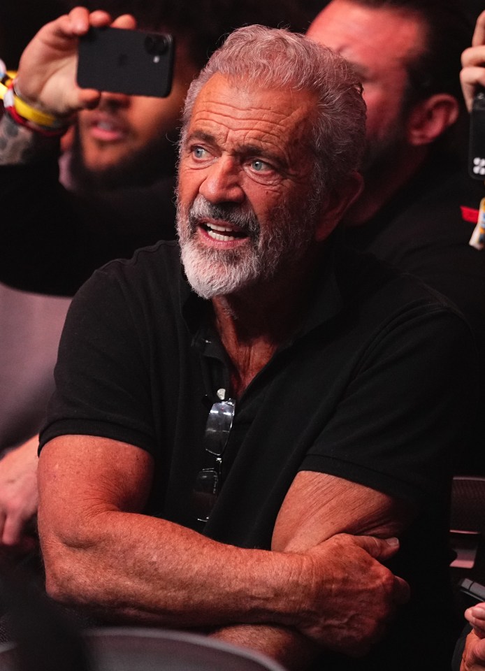 Mel Gibson at a UFC event.