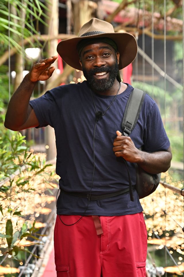 Melvin Odoom waving goodbye after being evicted from I'm a Celebrity...Get Me Out of Here!