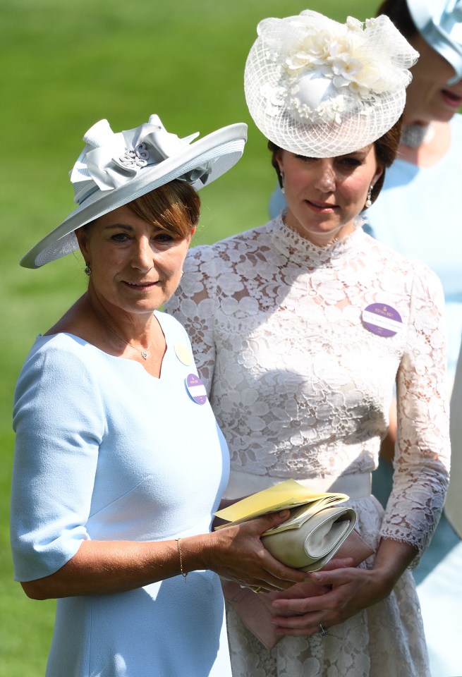 Carole Middleton and Catherine, Duchess of Cambridge at Royal Ascot.