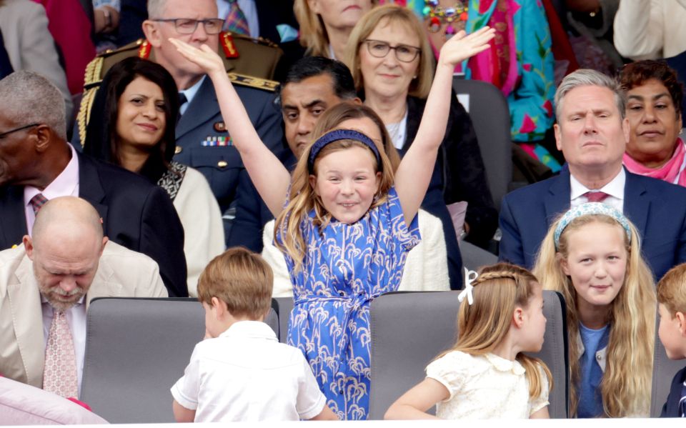 Mia Tindall at the Platinum Jubilee Pageant.