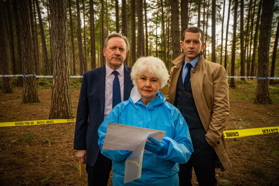 Bentley Productions for ITV and ITVX Midsomer Murders SR23, Ep1: ITV, ITVX. The Blacktrees Prophesy Pictured: NEIL DUDGEON as DCI John Barnaby, ANNETTE BADLAND as Fleur Perkins and NICK HENDRIX as DS Jamie Winter. This photograph is (C) Bentley Productions and can only be reproduced for editorial purposes directly in connection with the programme or event mentioned above, or ITV plc. This photograph must not be manipulated [excluding basic cropping] in a manner which alters the visual appearance of the person photographed deemed detrimental or inappropriate by ITV plc Picture Desk. This photograph must not be syndicated to any other company, publication or website, or permanently archived, without the express written permission of ITV Picture Desk. Full Terms and conditions are available on the website www.itv.com/presscentre/itvpictures/terms For further information please contact: Patrick.smith@itv.com 07909906963